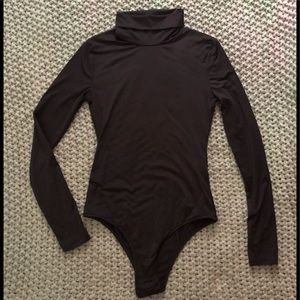 Black Turtle Neck Body Suit